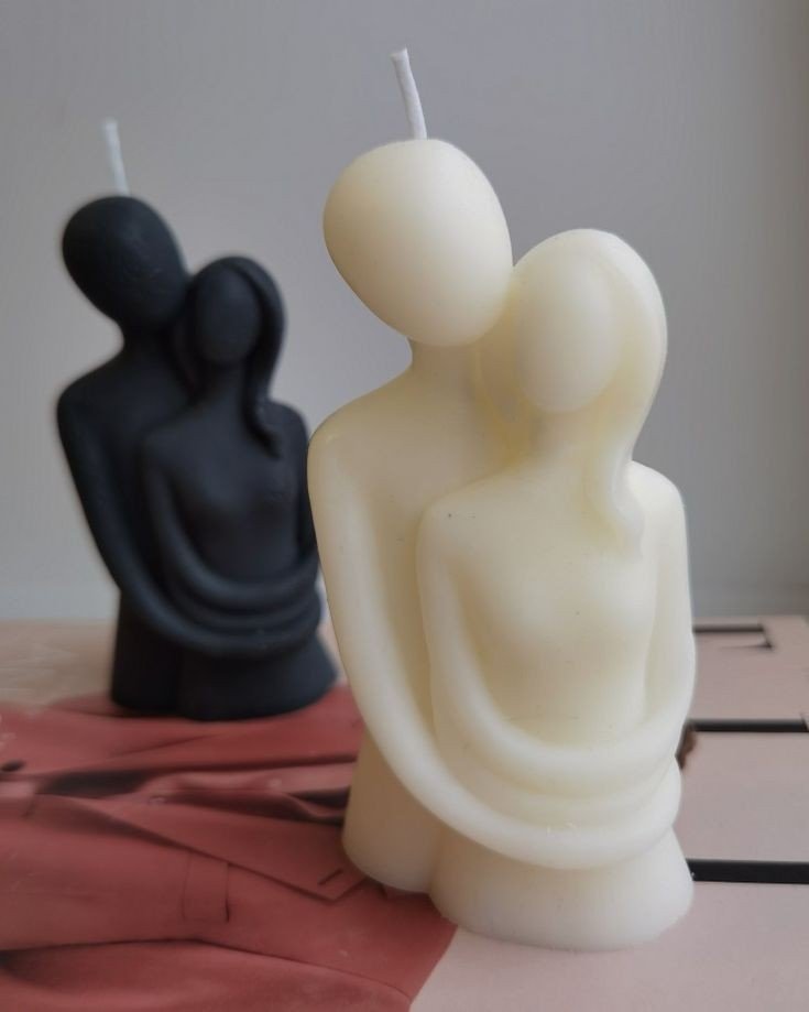 Couple Embrace- Scented Soy Pillar Candle
