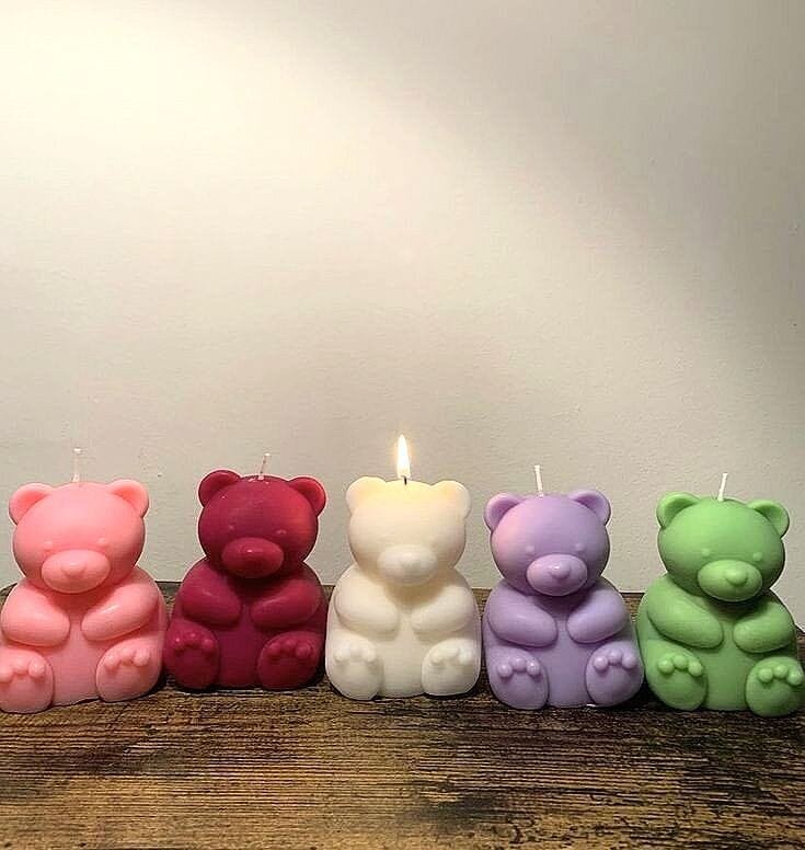 Mini Teddy Bear- Scented Soy Candle