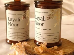 Layali Noor – Scented Soy Candle.