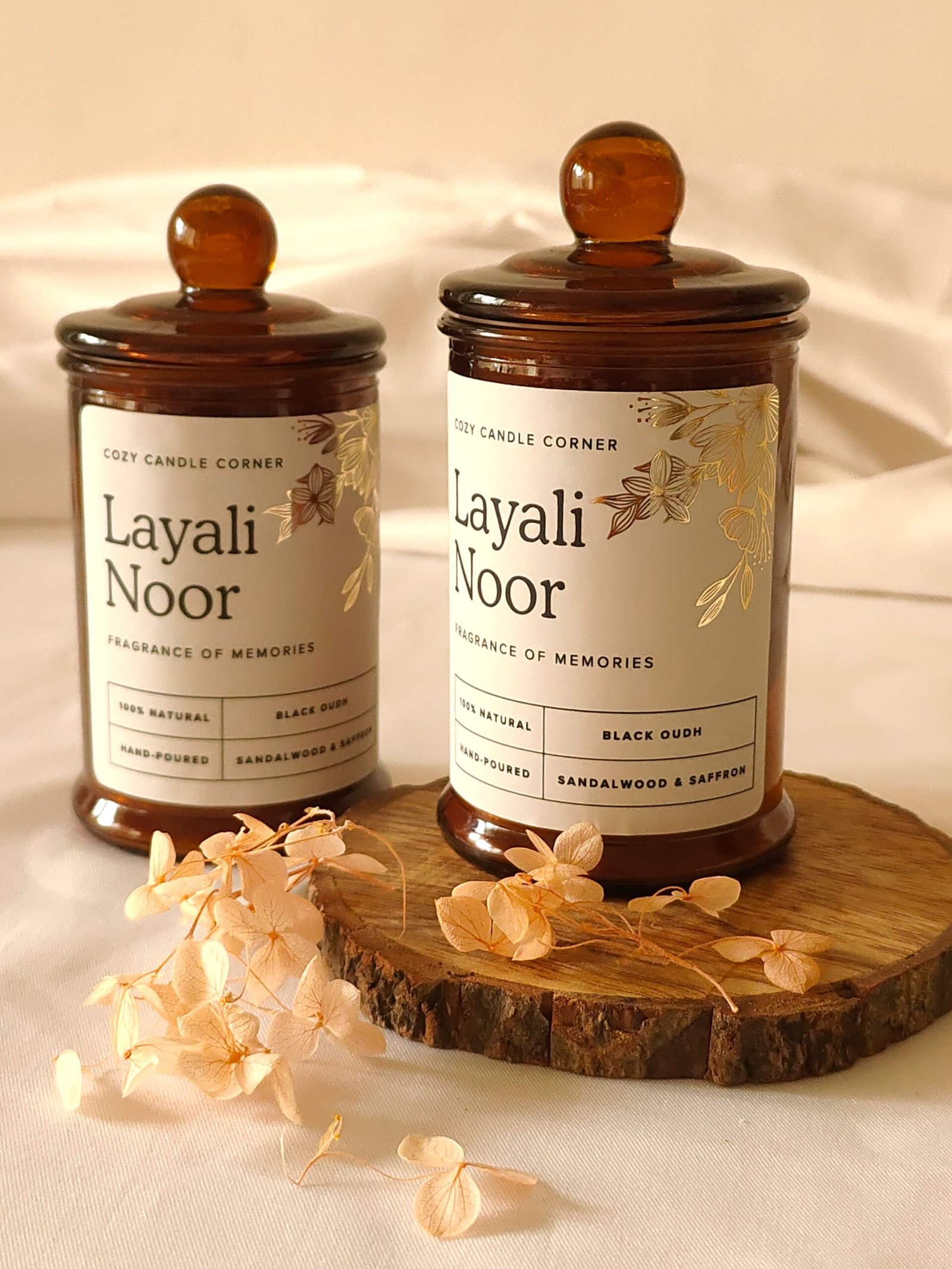 Layali Noor – Scented Soy Candle.